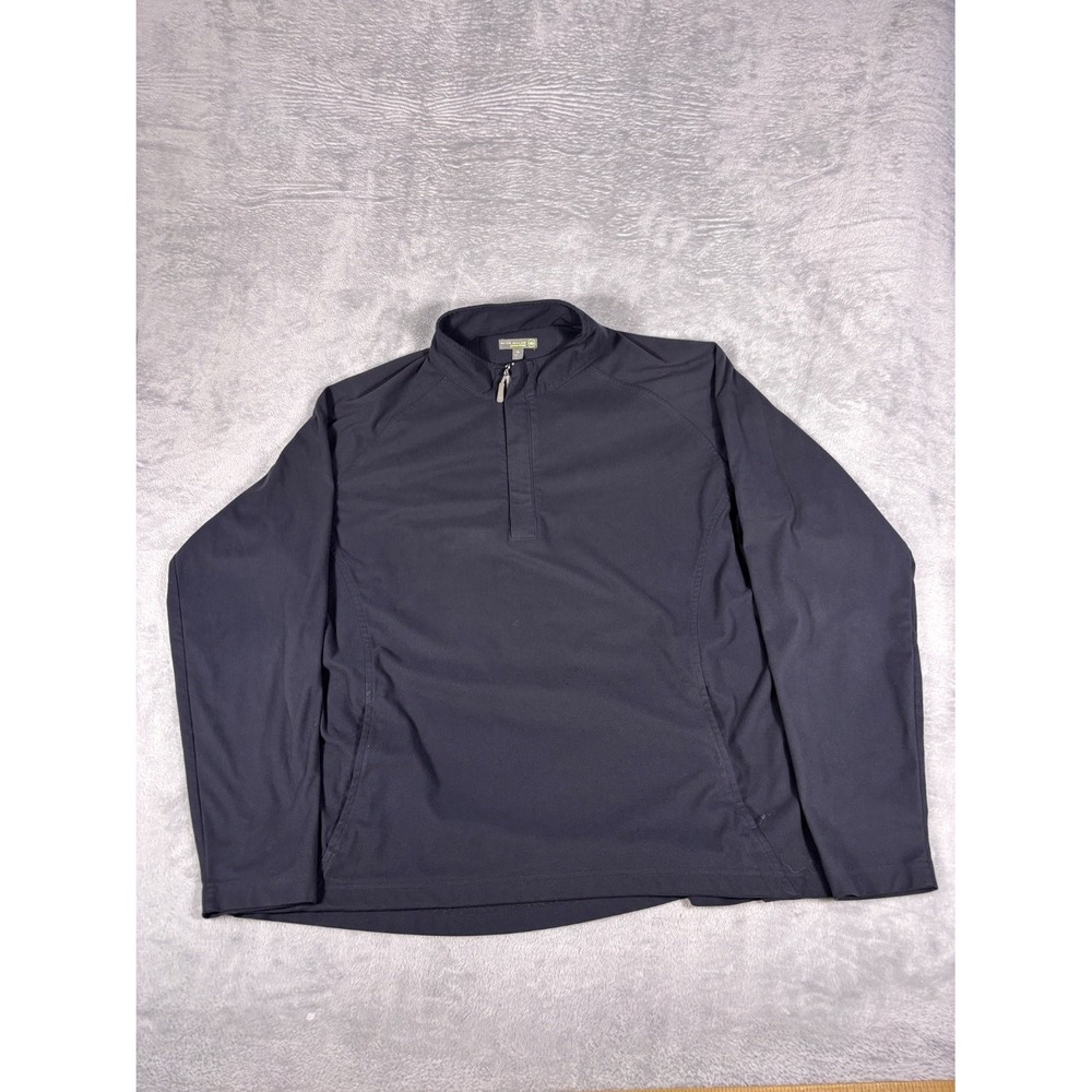 Peter Millar Golf Sweatshirt Jacket Crown Sport Pullover Mens XL Black